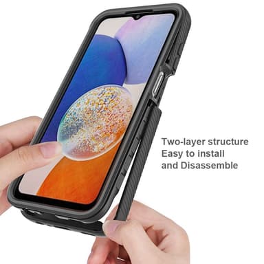 Samsung Galaxy A15 -kotelolle PC+TPU Iskunkestävä Puhelimen Takakuori