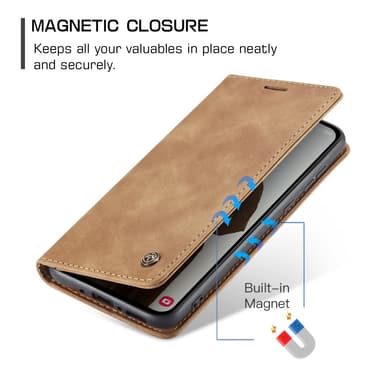 CASEME Retro Lompakkokotelo Samsung Galaxy A35