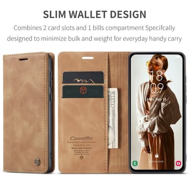 CASEME Retro Lompakkokotelo Samsung Galaxy A35