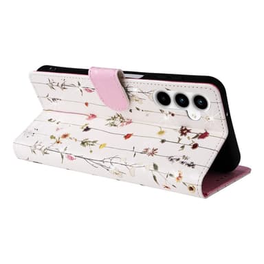 Samsung Galaxy A35 5G -nahkakotelo RFID-esto korttipaikoilla Puhelimen suojus - Butterfly Flower