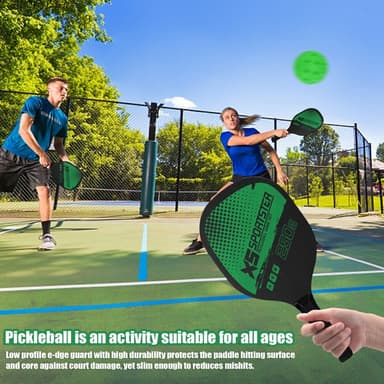 Pickle Ball -mailasarja, 2 mailaa, 4 suolakurkkupalloa