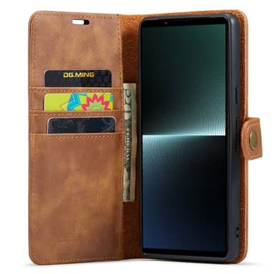 Lompakkokotelo DG-Ming 2i1 Sony Xperia 1 VI - Ruskea