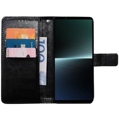 Lompakkokotelo 3-kortti Sony Xperia 1 VI - Musta