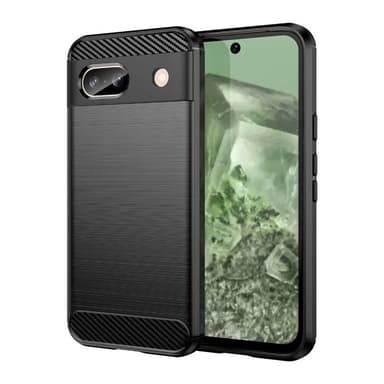 Harjattu TPU kuori Google Pixel 8a - Musta