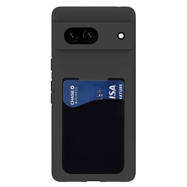 Silikonikuori korttitelineellä Google Pixel 8a - Musta