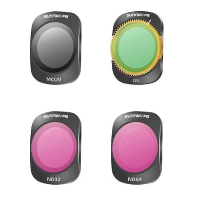 4-kpl Sunnylife mix kameran suodatin MCUV/PCL/ND32/ND64 DJI Osmo Pocke