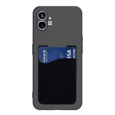 Silikonikuori korttitelineellä Nothing Phone (1) - Musta