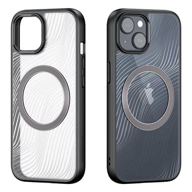 DUX DUCIS iPhone 15 Plus Aimo Series Magnetic Ring Suojakuori - Musta
