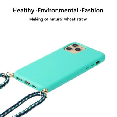 SKALO iPhone 15 Pro Max Mobiilikauluksen suojakuori - Turkoosi