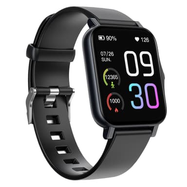 Smartwatch med 100 sportlägen vattentät Svart