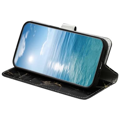 SKALO iPhone 15 Pro Marmori 3D Lompakkokotelo