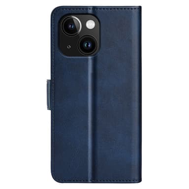 SKALO iPhone 15 Plus Premium Wallet Lompakkokotelo - Sininen