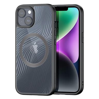 DUX DUCIS iPhone 15 Plus Aimo Series Magnetic Ring Suojakuori - Musta