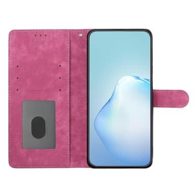 SKALO iPhone 15 Pro Max Lompakkokotelo PU-nahkaa - Cerise