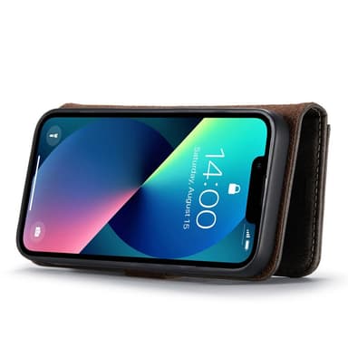 DG MING iPhone 15 2-in-1 magneetti lompakkokotelo - Harmaa