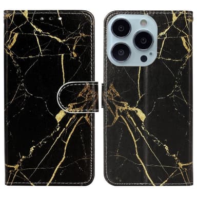 SKALO iPhone 15 Pro Marmori 3D Lompakkokotelo