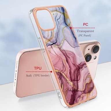 SKALO iPhone 15 Marmori TPU kuori - #1