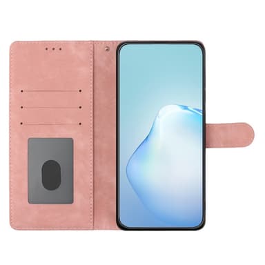 SKALO iPhone 15 Pro Max Lompakkokotelo PU-nahkaa - Ruusukulta