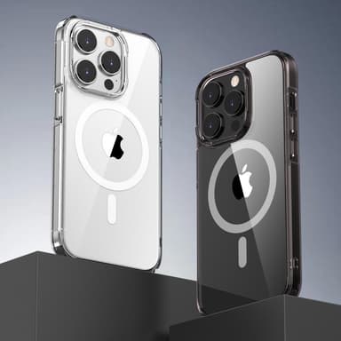 SKALO iPhone 15 Plus Väri Puskurin Magnet Suojakuori - Ruskea