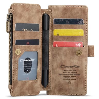CaseMe Samsung Z Fold5 CaseMe Big Wallet Lompakkokotelo - Ruskea