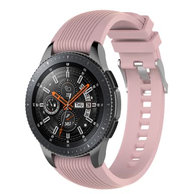 Samsung Galaxy Watch-46 suora silikoniranneke Vaaleanpunainen