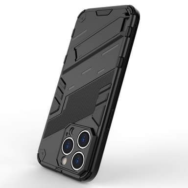 SKALO iPhone 15 Pro Max Hybrid BIBERCAS Suojakuori - Musta