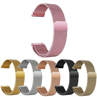 SKALO Milanese Loop to Amazfit GTS 4 Mini - Pinkki