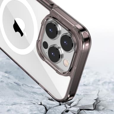 SKALO iPhone 15 Plus Väri Puskurin Magnet Suojakuori - Ruskea