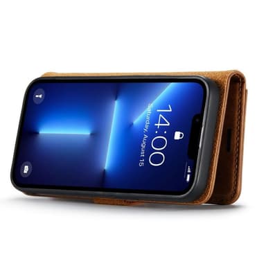 DG MING iPhone 15 Pro Max 2-in-1 magneetti lompakkokotelo - Ruskea