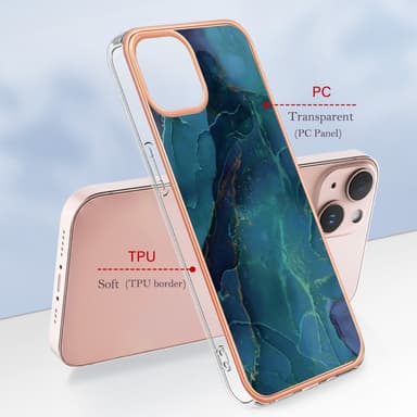 SKALO iPhone 15 Marmori TPU kuori - #6