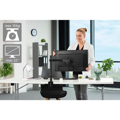 HAMA Monitor Holder Work Out Single XL Black