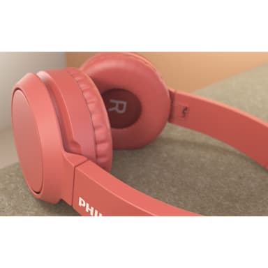 Korviin kiinnitettävät Bluetooth-kuulokkeet, punainen