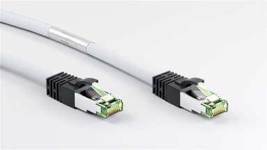 RJ45 (CAT 6A, 500 MHz) patch-kaapeli CAT 8.1 S / FTP-raakakaapelilla, 15292