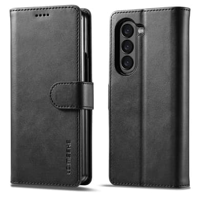 SKALO Samsung Z Fold5 LC.IMEEKE Lompakkokotelo PU-nahkaa - Musta