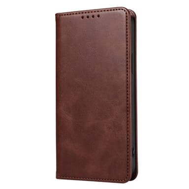 SKALO iPhone 15 Pro Max Premium Wallet Lompakkokotelo - Ruskea