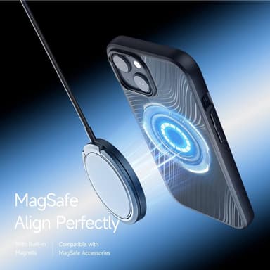 DUX DUCIS iPhone 15 Plus Aimo Series Magnetic Ring Suojakuori - Musta