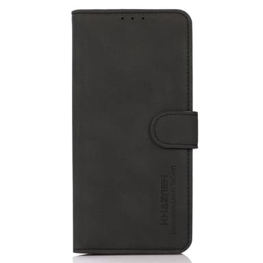 SKALO iPhone 15 Plus KHAZNEH Lompakkokotelo PU-nahasta - Musta