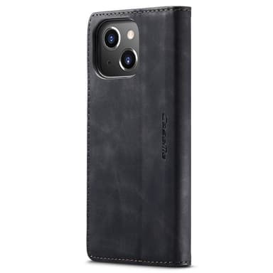 CASEME Retro Lompakkokotelo iPhone 15 Plus - Musta