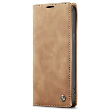 CASEME Retro Lompakkokotelo iPhone 15 Plus - Ruskea