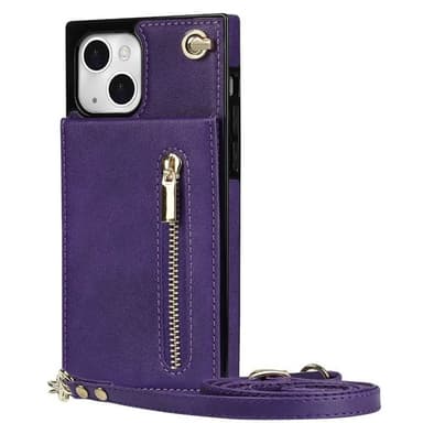 Zipper kaulakorukuori Apple iPhone 15 - Violetti