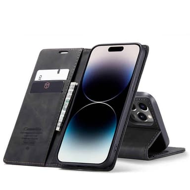 CaseMe Smart Magnet FlipCase Apple iPhone 15 Pro Max - Musta
