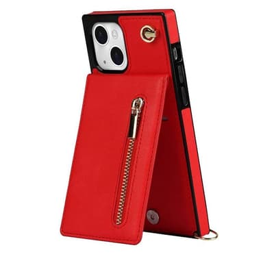 Zipper kaulakorukuori Apple iPhone 15 Plus - Punainen