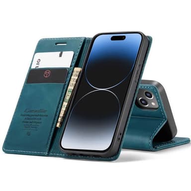 CaseMe Smart Magnet FlipCase Apple iPhone 15 Plus - Sininen