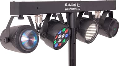 Ibiza LED-valopalkki Moonflower + Laser ja Strobe