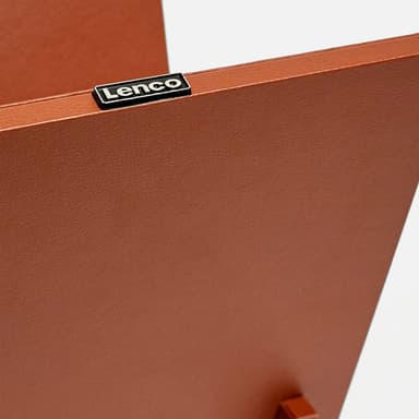 Lenco TTA-040BN Puinen teline vinyylien säilytykseen (ruskea)