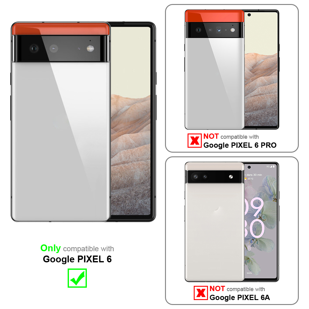Google PIXEL 6 Suojakuori Lompakkokotelo (Musta)