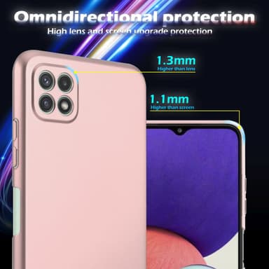 Samsung Galaxy A22 5G Suojakuori Kotelo (Pinkki)