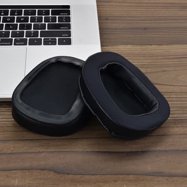 Vaihtotyynyt, joissa on Memory Foam -korvatyynynsuojus Logitech G633/G933:lle Musta