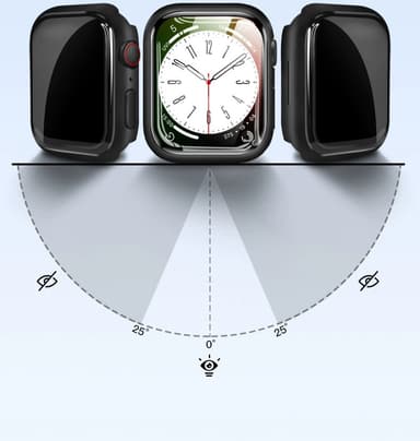 INF Yksityinen suojakotelo karkaistun lasin näytönsuojalla Apple Watch 9:lle 49 mm