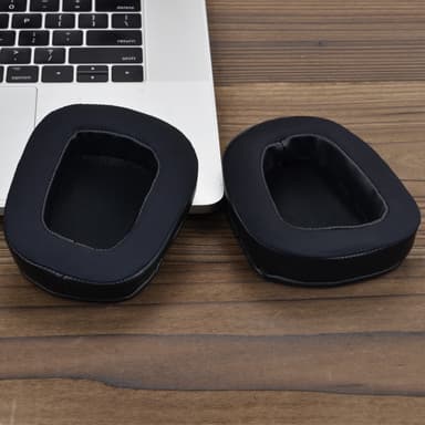 Vaihtotyynyt, joissa on Memory Foam -korvatyynynsuojus Logitech G633/G933:lle Musta